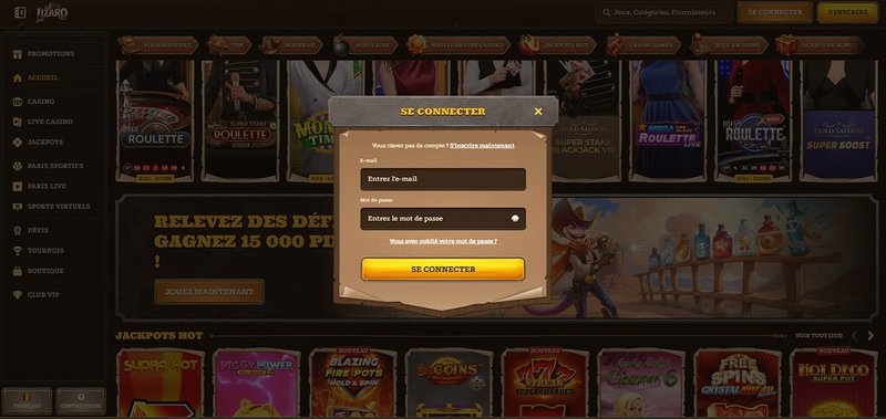 Introduction to lizaro casino login